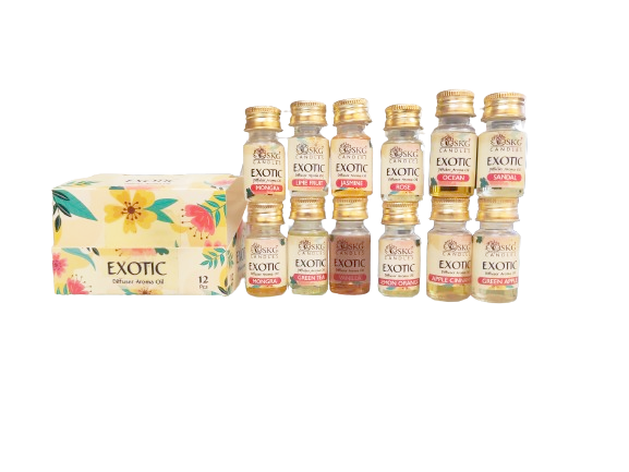 Aroma Oil Set of 12 Fragrances