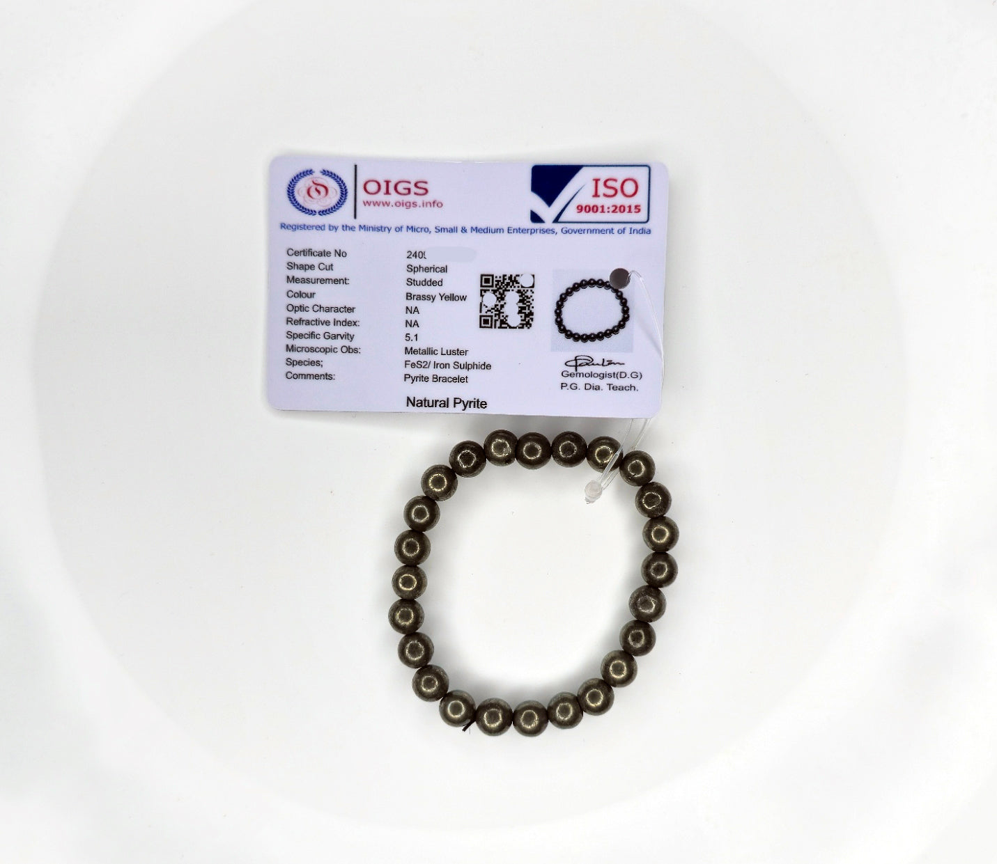 Mdd Shope Pyrite Bracelet