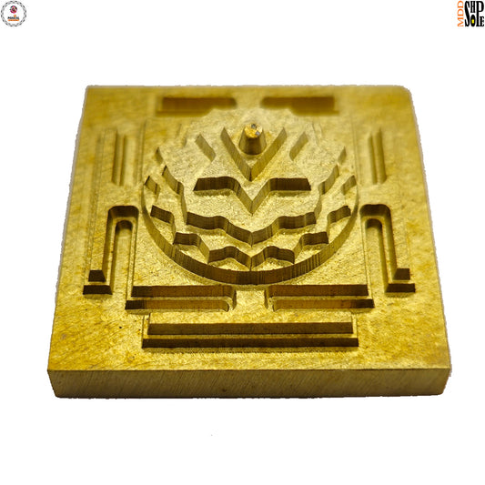 Baglamukhi Yantra Power & Dominance Over Your Enemies – Gold Plated with Accurate CNC Cutting for Vastu