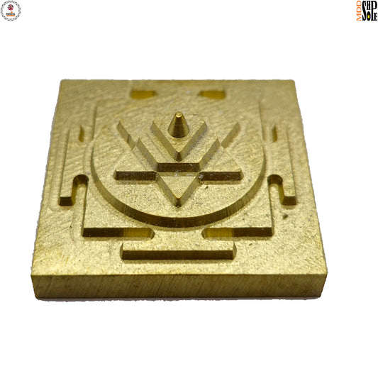 Premium Shri Kuber Yantra for Money, Wealth & Prosperity Home & Office Temple, Cashbox, Cupboard – Gold Plated with Accurate CNC Cutting for Vastu (1.5 Inches)