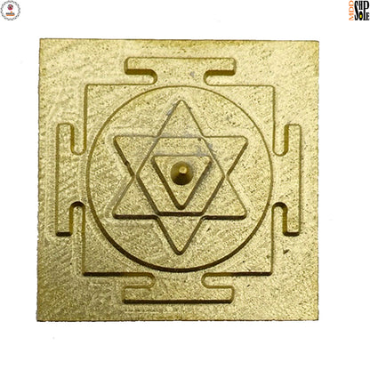 Premium Shri Kuber Yantra for Money, Wealth & Prosperity Home & Office Temple, Cashbox, Cupboard – Gold Plated with Accurate CNC Cutting for Vastu (1.5 Inches)