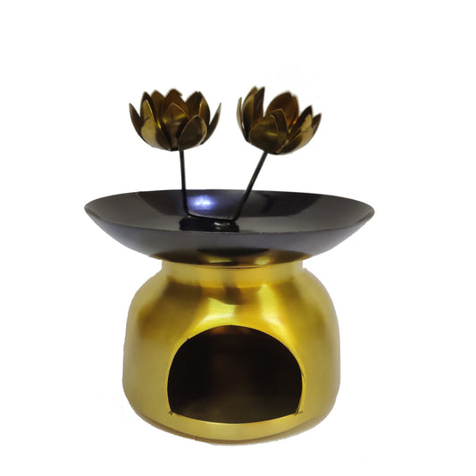 MDD Shope Pure Source India Oil Burner, Oil Diffuser, Made by Solid Metal