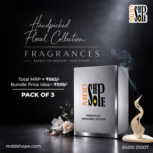 Handpicked Floral Incense Collection by MDD Shope premium incense sticks set

Premium floral fragrance incense sticks rose lavender spiritual aroma

Handpicked incense sticks collection for meditation and spiritual rituals

Premium floral agarbatti incense set rose lavender fragrance

MDD Shope sacred floral incense sticks for meditation and puja